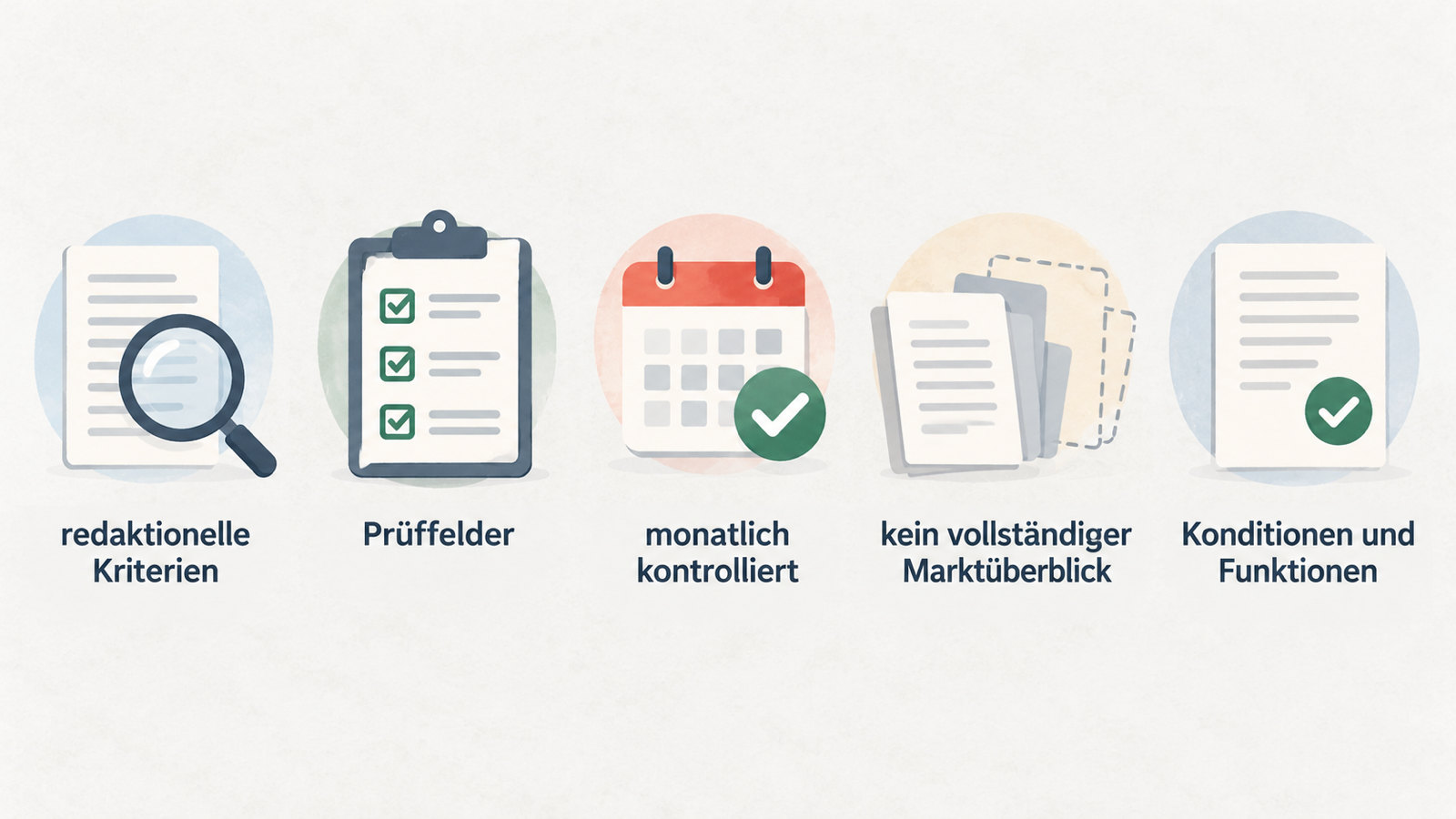 Eine zweispaltige Quellenübersicht stellt die redaktionelle Vergleichslogik mit ihren Datenquellen, monatlicher Kontrolle und dem Hinweis auf den nicht vollständigen Marktüberblick den offiziellen Angebotsseiten für konkrete Konditionen und Funktionen gegenüber.
